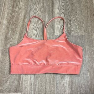 Anthropologie Twenty Montreal Coral Colorsphere Sports Bra size large